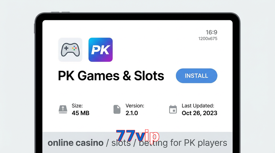 Game list for 77Vip gameapk section