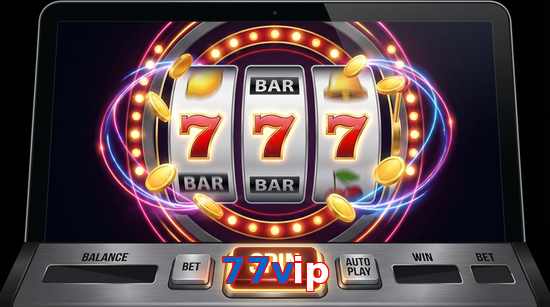 Main screen of 77Vip slots page for PK players